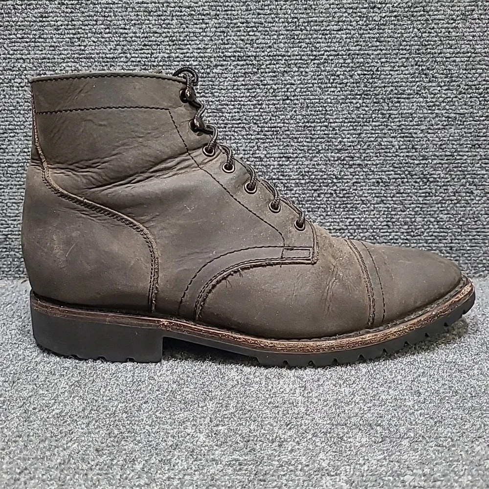 Thursday Boot Company Captain StormKing Dark Olive Leather Combat Boots US 11.5